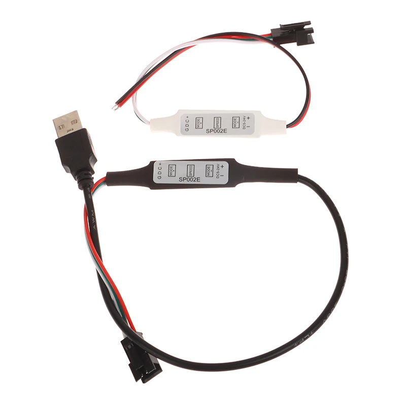 픽셀 LED 스트립 조명용 미니 컨트롤러, USB 3 키, WS2812, WS2811, SP621E, 음악 블루투스 앱 DC5V-24V