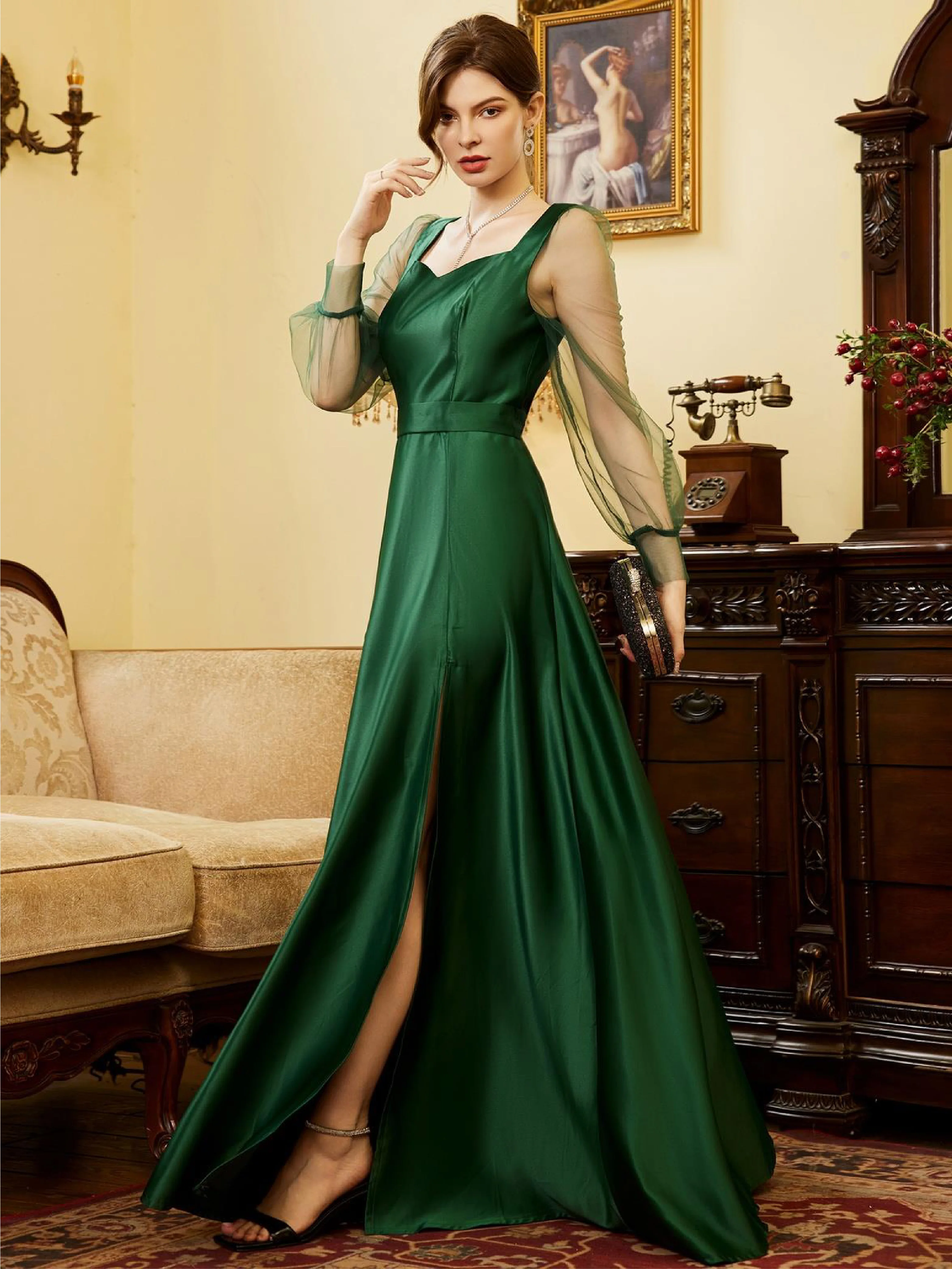 One Shoulder Green Taffeta Cocktail Dress Knee Length Sexy Simple Party  Dress Robe Soirée Femme Chic Mariage Classe - AliExpress