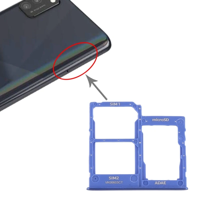 

Лоток для SIM-карты Samsung Galaxy A41 / A415 + лоток для SIM-карты + лоток для карт Micro SD
