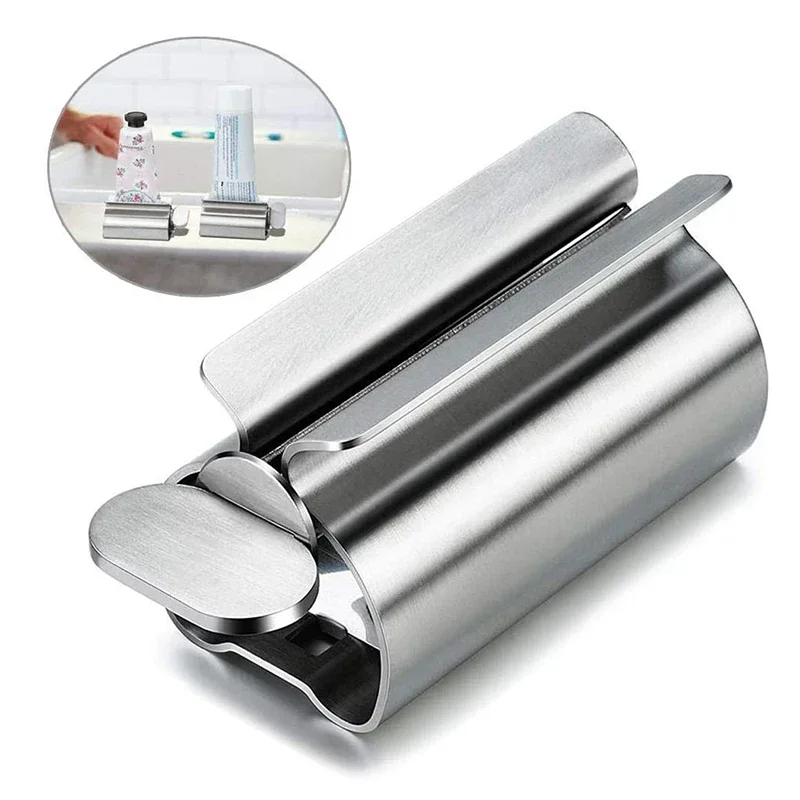 Tube Wringer Cleanser Presser Creative Toothpaste Tube Squeezer Toothpaste Roller Stainless Steel Labor Saving Toothpaste