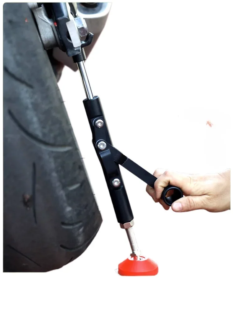 1Motorcycle lifting frame Portable heavy locomotive maintenance Universal folding bracket Single rocker arm