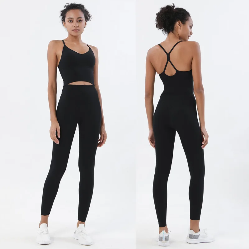 Sports Set Women Sports Bra and Leggings Two Piece Set for Gym Fitness Yoga Jogging WorkOut Naked Feeling High Elastic