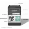 Toy Saving Bank. Electronic, Password-Protected. Auto-scroll For Paper Money. Ldeal Gift For Kids 3+ (Black). 2