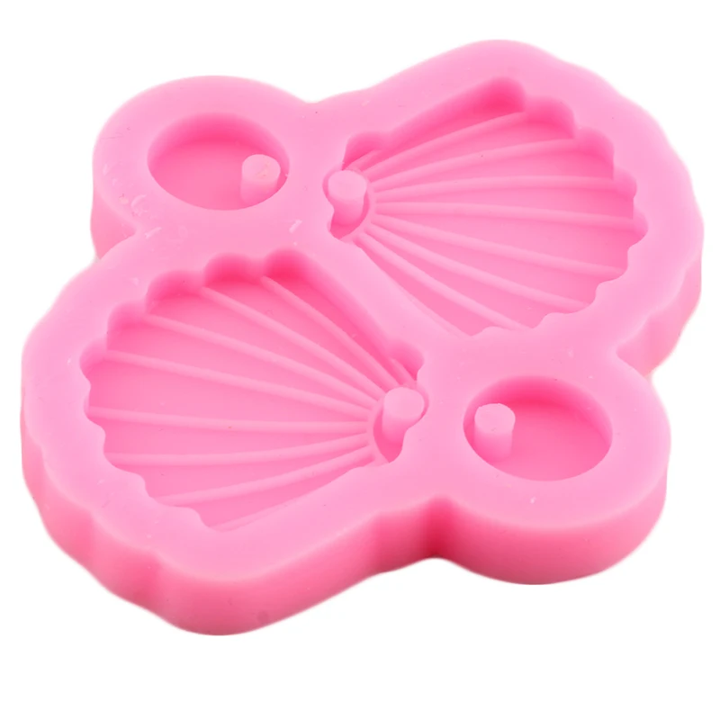 Silicone Mold Shell Silicone Resin Mold Earring Resin Molds Keychain Crafts Epoxy Baking Molds Jewerly Making Chocolate Candy