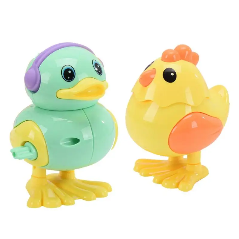 

Wind Up Chicks Toys For Kids Novelty Chicken/Duckling Hopping Windup Toy Party Favors Birthdays Gifts For Toddlers Random Color