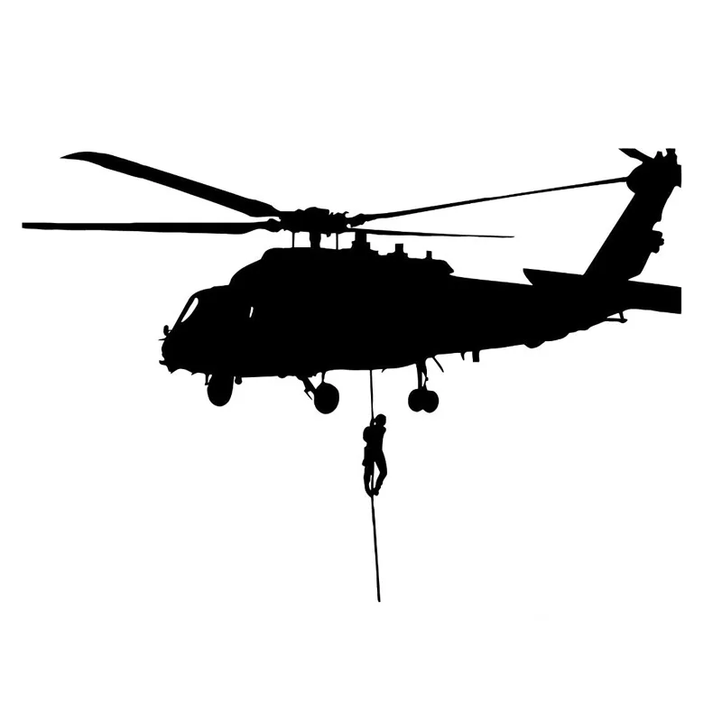 

Jpct Jpct Helicopter Air Force Military Soldier Car Sticker PVC Battle Brave Man Car Decoration Landing Sticker 16.2cm * 11.2cm