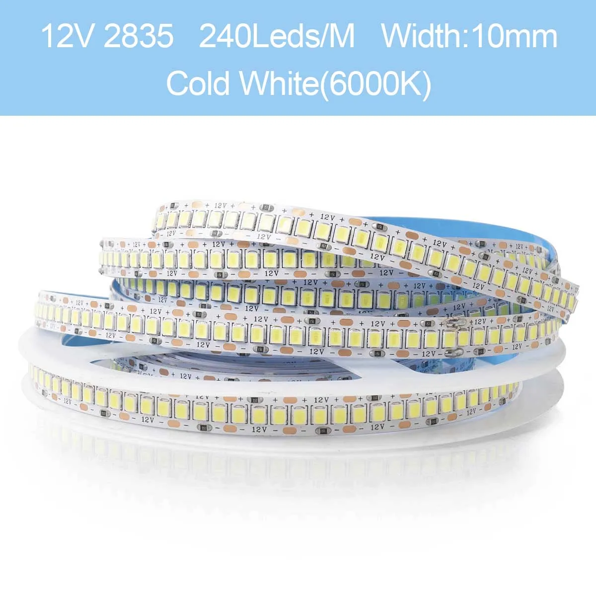 2835 Chip RGB White Warm White 240-1200LED Strip Lights Flexible Highlight DC12V 