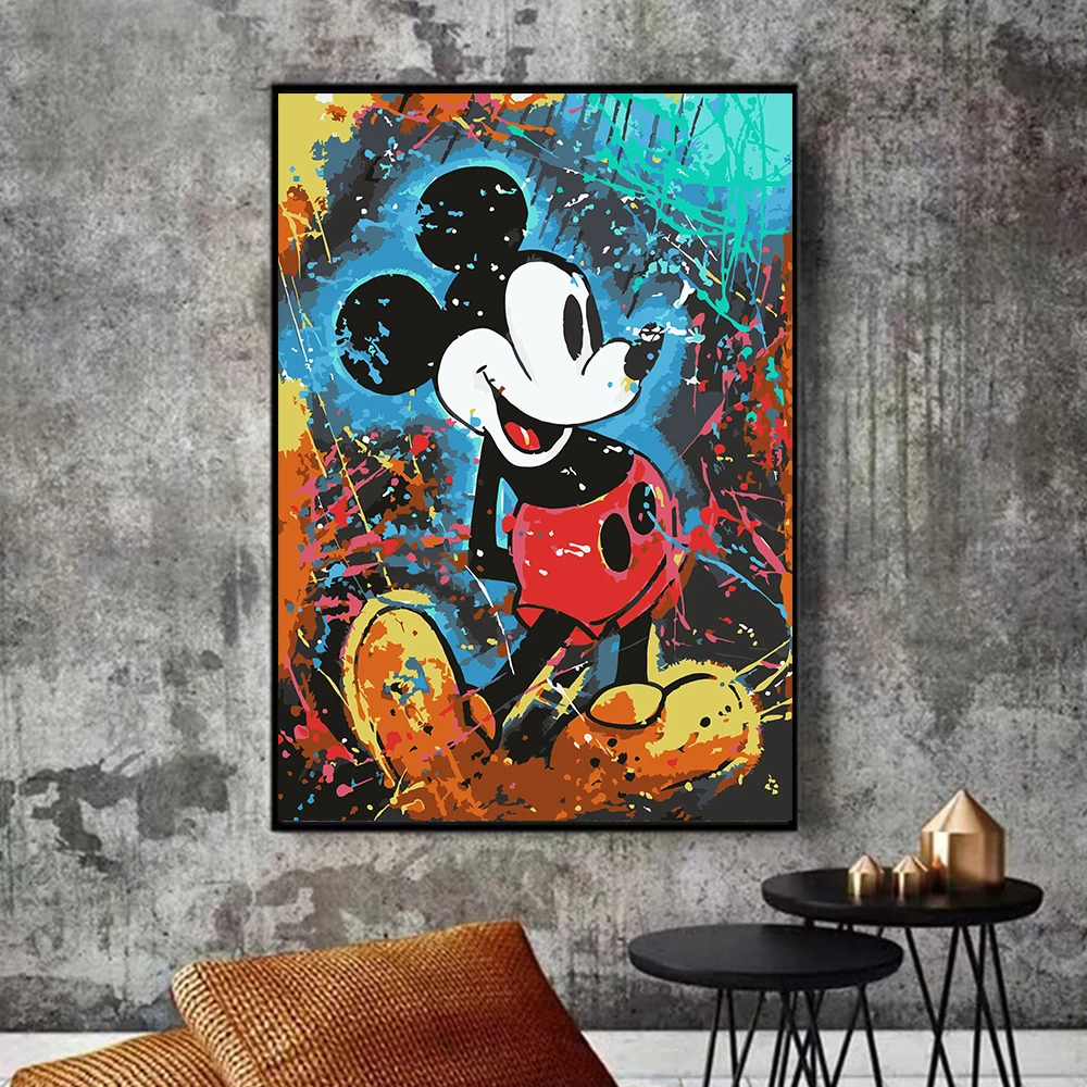 Buy wholesale Pop Art Mickey Mouse Funny Canvas Picture Wall Art