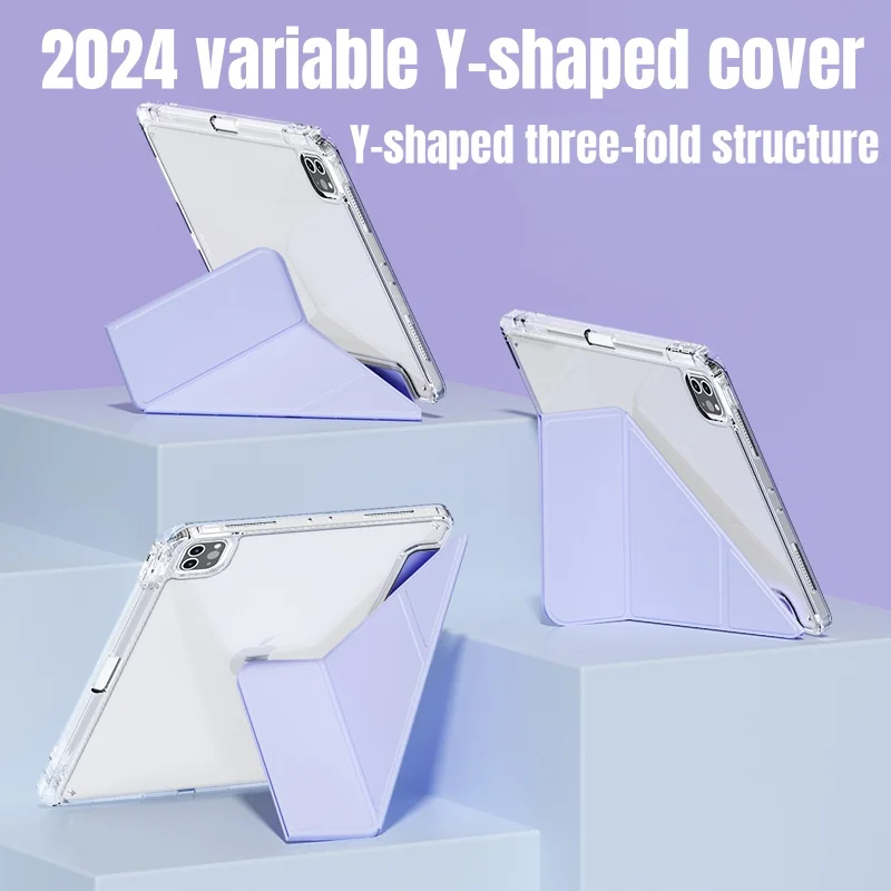 Ipad com Tampa do Suporte do Lápis Pro 11 9th Air Pro 12.9 6th 5th 4th 6th 5th 4th Mini 2023 2023 Case do - Imagem 5