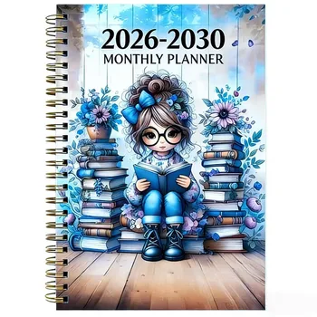 Agenda mensile 2026-2030, quaderno organizer con programma mensile a 5 anni