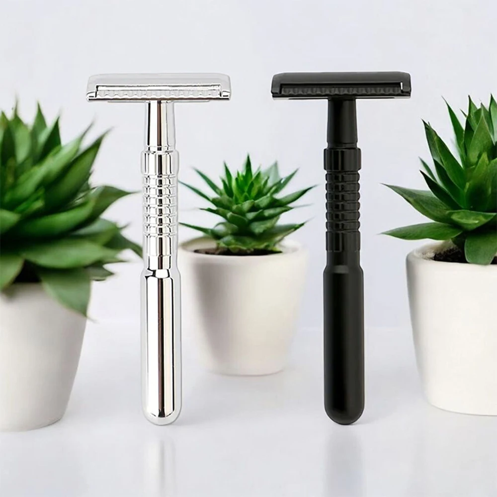 JOKMAE ECO-Friendly Safety Razor Sustainable Shaving Tool for Responsible Grooming with Storage Box & 5 Platinum Advanced Blades