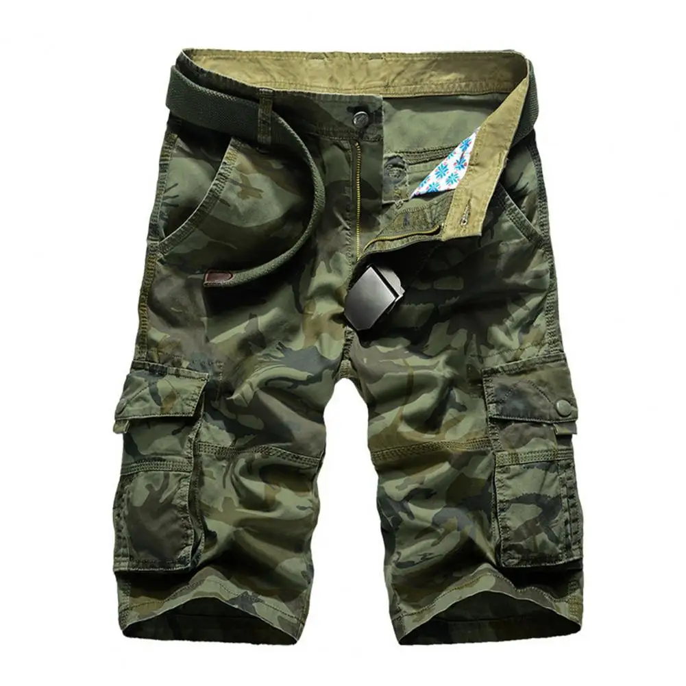 

Casual Trouers Beach Green Camouflage Shorts Men Shorts Multi-pockets Cargo Shorts Streetwear Military Cargo Shorts