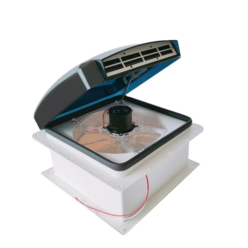 12V/24V RV Roof Vent Fan, 5W Caravan Roof Vent Fan, With LED Light, RV Air Vent Exhaust Skylight, For Motorhome Camper Van