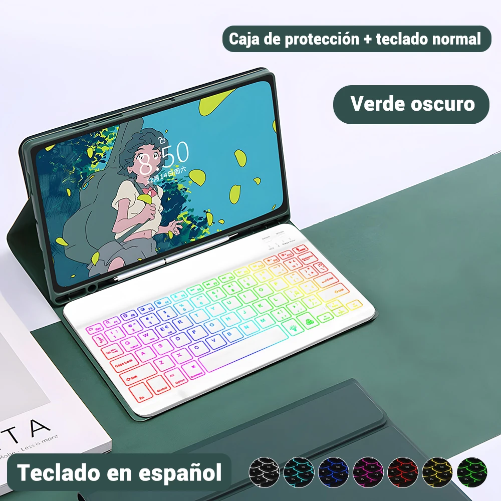 Wireless Keyboard Case with Free Mouse