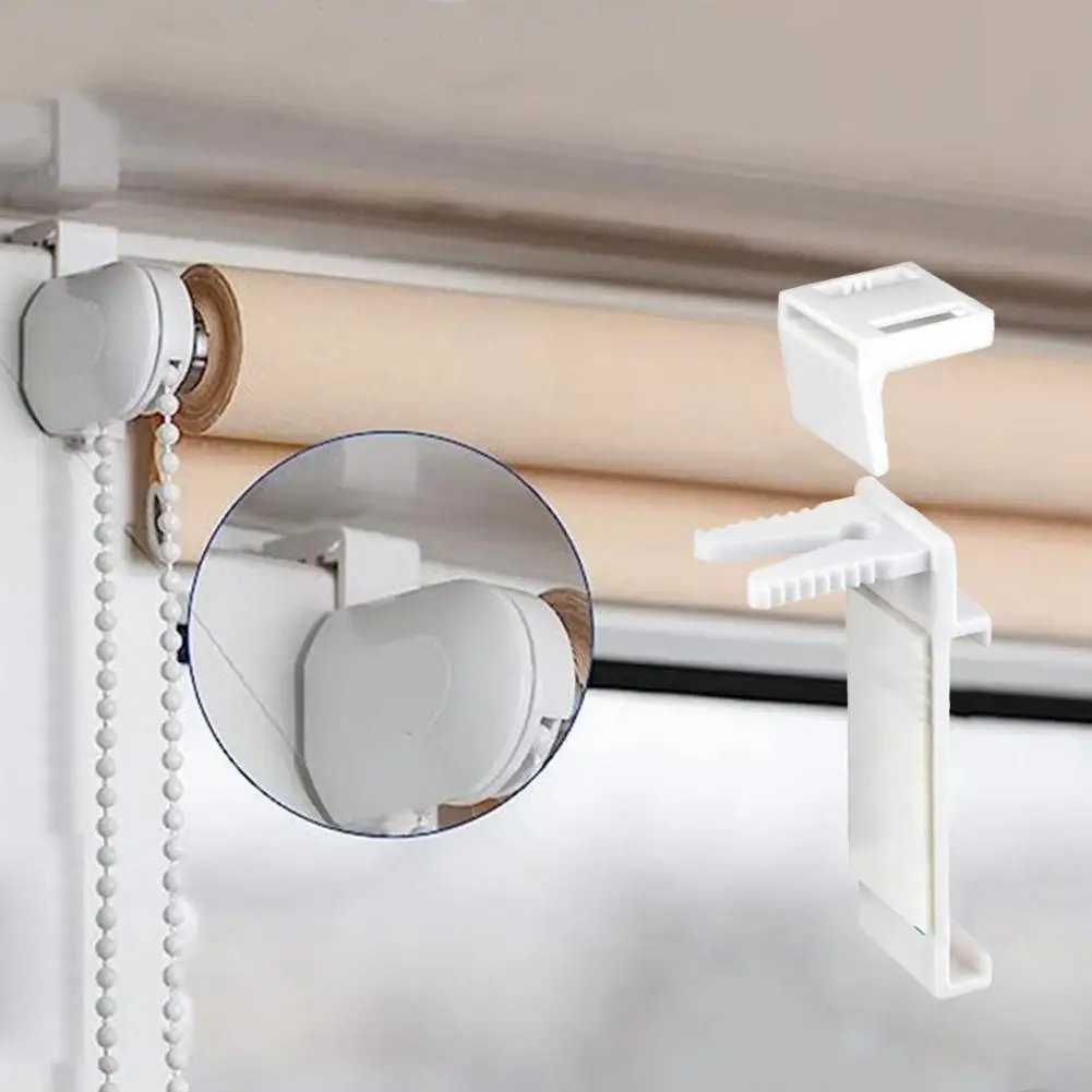 Roller Curtain Hanger Durable Easy Installation Clamp Holder Roller Blinds Self-Adhesive Hook