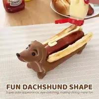 Dachshund Tray Funny Hot Dogs Tray Candy Dish Dachshund Dinner Plate Creative Cute Shaped Sandwiches Puppy 2
