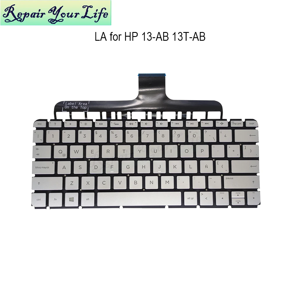 Teclado Backlit Latino para hp Envy 13-ab 13t-ab 13-ab016nr 13-ab067cl 13-ab077cl 13-ab000 Teclados de Substituição de Luz do Caderno