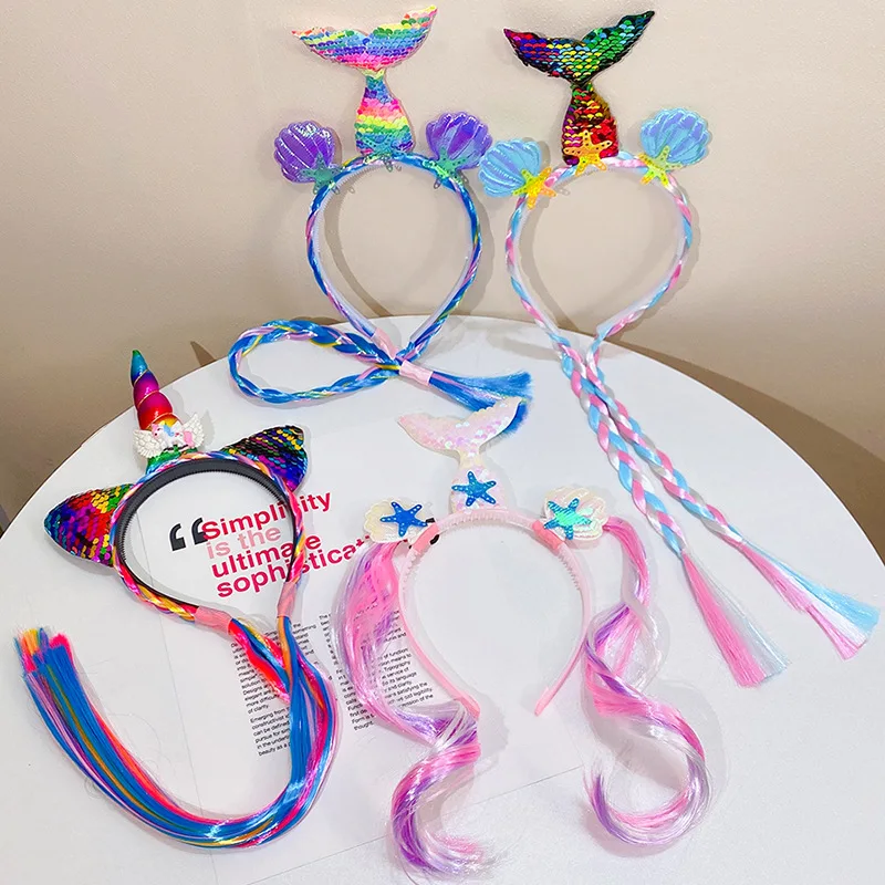 1pc, Sparkling Cute Headband For Birthday Parties And Festivals-Glitter Hair Accessory