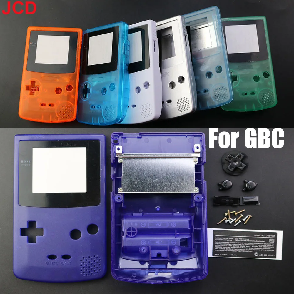 Luminous Full Housing Shell Cover Case Replacement Kit For GameBoy Classic GB DMG-01 GBO W/ Rubber Pads