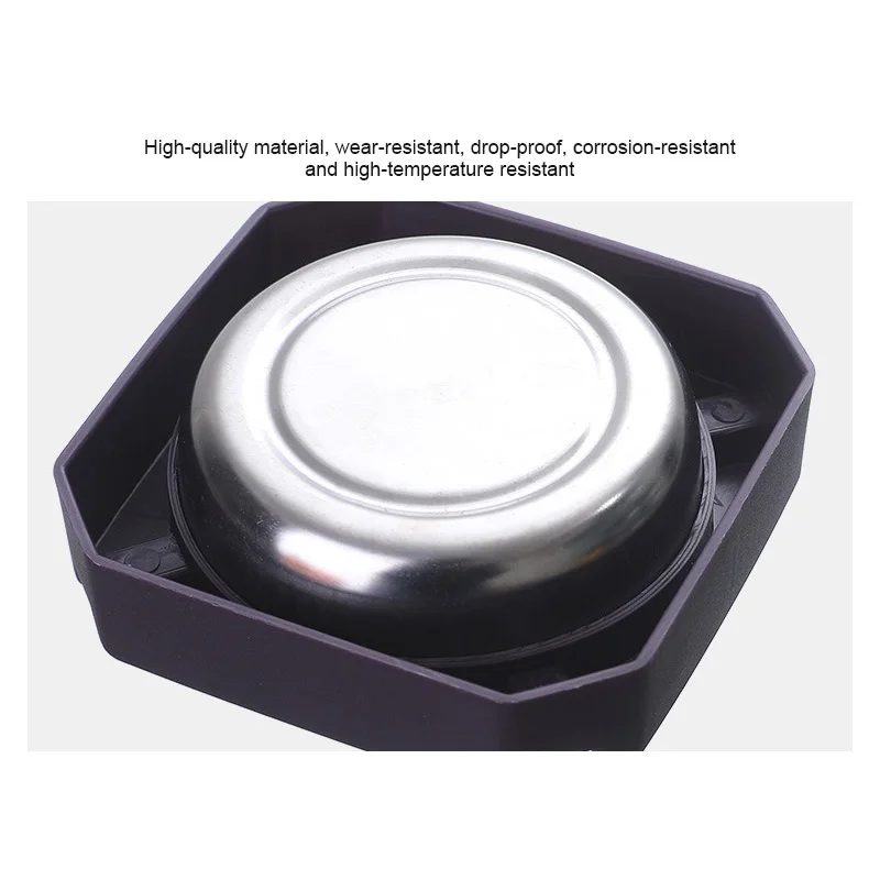 Stainless Steel Ashtray Sealed Windproof Rotary Thickened Living Room Household stainless steel ashtray