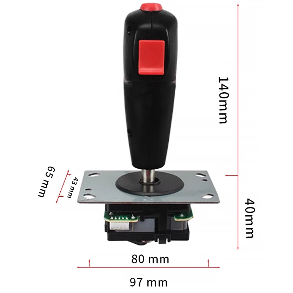 Description Picture 5 of itemFlight Game Joystick Top Trigger Push Button Stick FLY Shoot Controller VR Coin Arcade Claw Vending Machine Pinball Parts DIY