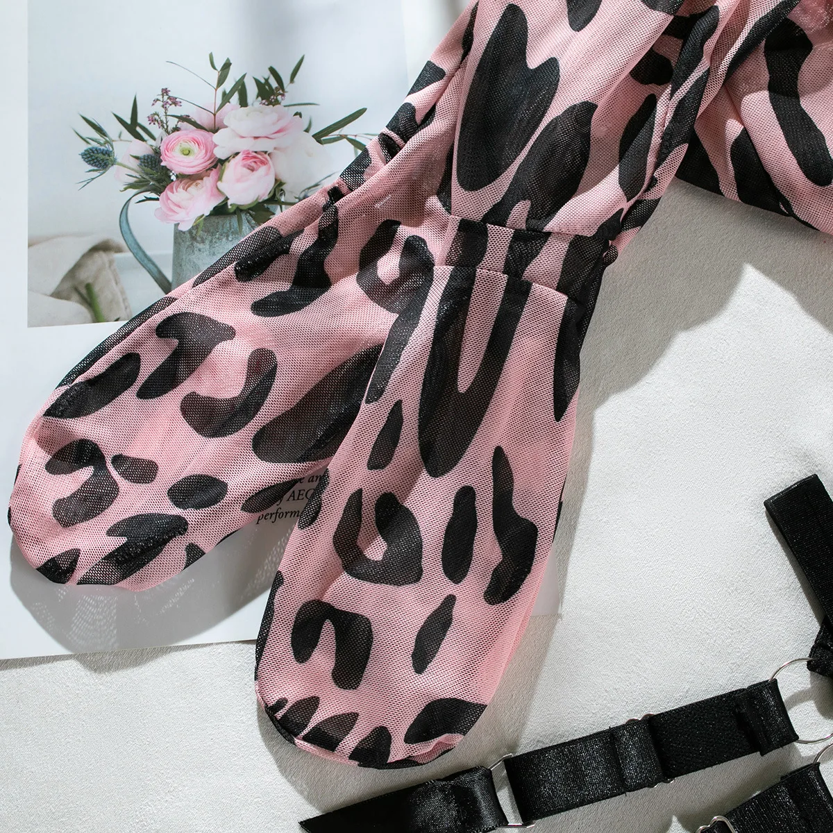 Wild Animal - Leopard Lingerie set with Stockings