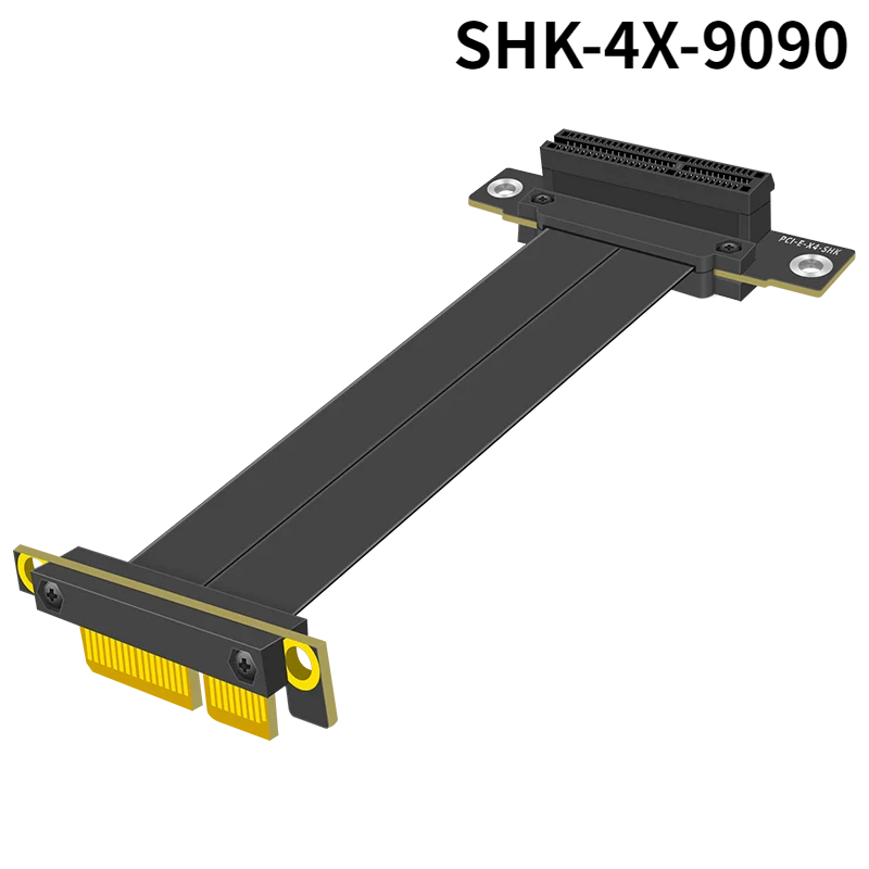 Pci-e 4x Express Riser Card Pcie x4 Cabo de Extensão Plano Motherboard Extender Converter Adaptador 3.0x4 - Imagem 4