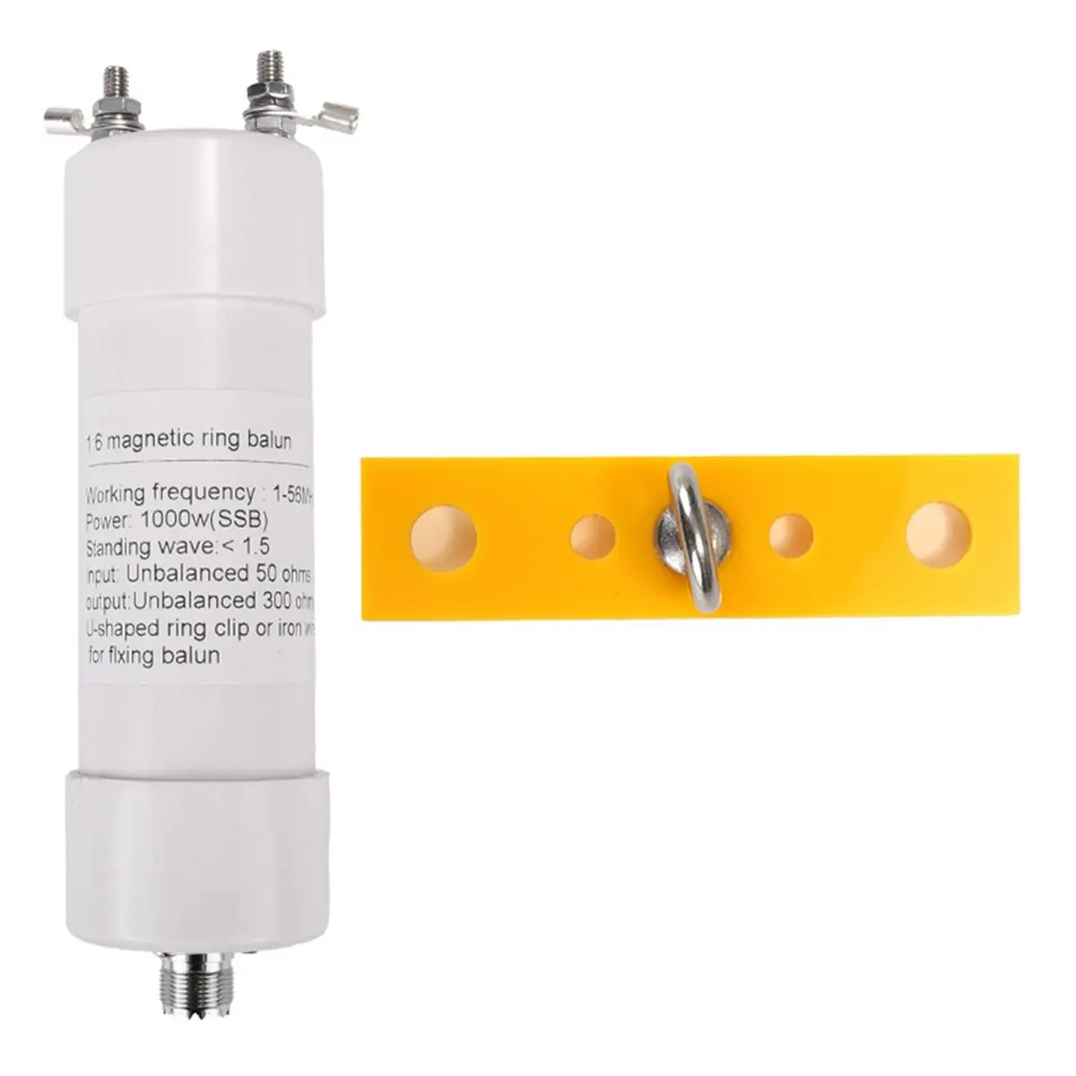 추수감사절 1:6 1000W 발룬 안테나 1-56MHz 입력 50Ω에서 출력 300Ω로 변환, SSB/CW/AM/FM/FT8 지원