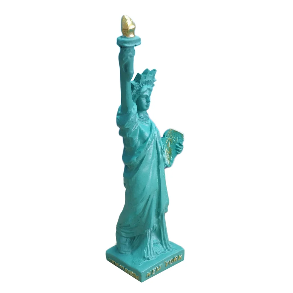 

Souvenir Statue of Liberty Ornament Dinning Table Decor Goddess Gifts Resin Micro Landscape