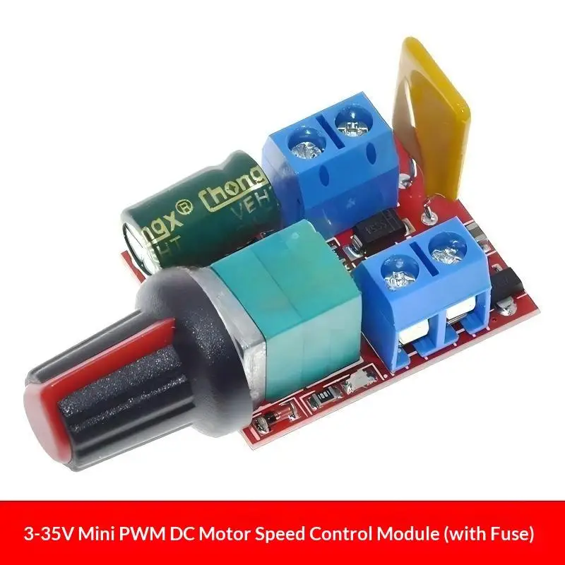 Mini DC-DC 5A PWM DC-Motor-Drehzahlregler-Modul 3V-35V Einstellbarer Steuerschalter für Drohnen-DIY-Montageprojekte