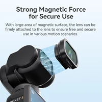 aMagisn Macro / Wide-Angle Lens for DJI Osmo Pocket 3,Optical Glass / Magnetic Attach /Aluminum Frame Camera Lens for Pocket3 - Image 5