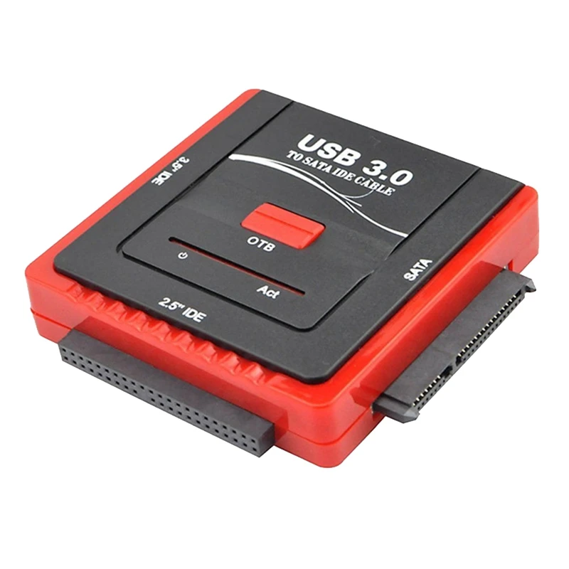 

Адаптер для жесткого диска USB3.0 на SATA/IDE, универсальный адаптер для жесткого диска 2,5/3,5 дюйма HDD/SSD USB3.0 на IDE, адаптер для жесткого диска, вилка стандарта США