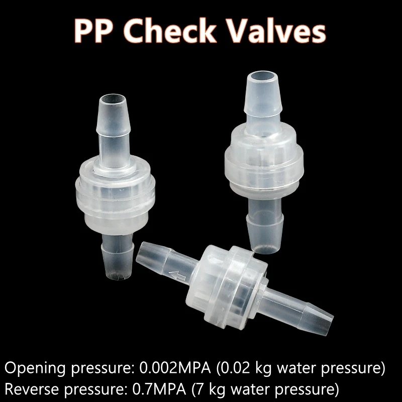 

5~10PCS PP Check Valve Plastic Pagoda Joint Aquarium Tank Air Hose Water Pipe Fittings Irrigation Exquisite Non-Return Valve