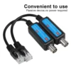 1Pair 10/100Mbps 1CH Passive IP NVR Coaxial Transmitter Receiver Extender for IP NVR Camera Extender over Coax for NVR 1