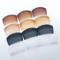 12/50 PCS Plastic Hair Side Comb Simple 23 Teeth Hair Accessories Strong Hold Hair Comb For Women Girls 3 For Each Of 4 Colors - Image 2