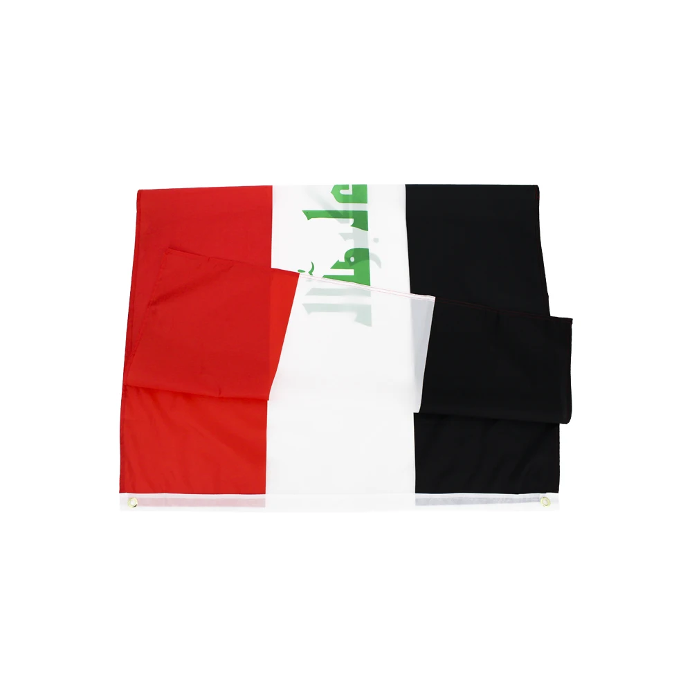 60x90cm 90x150cm Iraq Flag Activity Decorative National Banner For Decoration 2x3ft/3x5ft The National flag