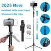 2025 New 1750mm Wireless Selfie Stick Tripod Stand Foldable Monopod With Led Light For Smartphones Balance Steady Shooting Live 1