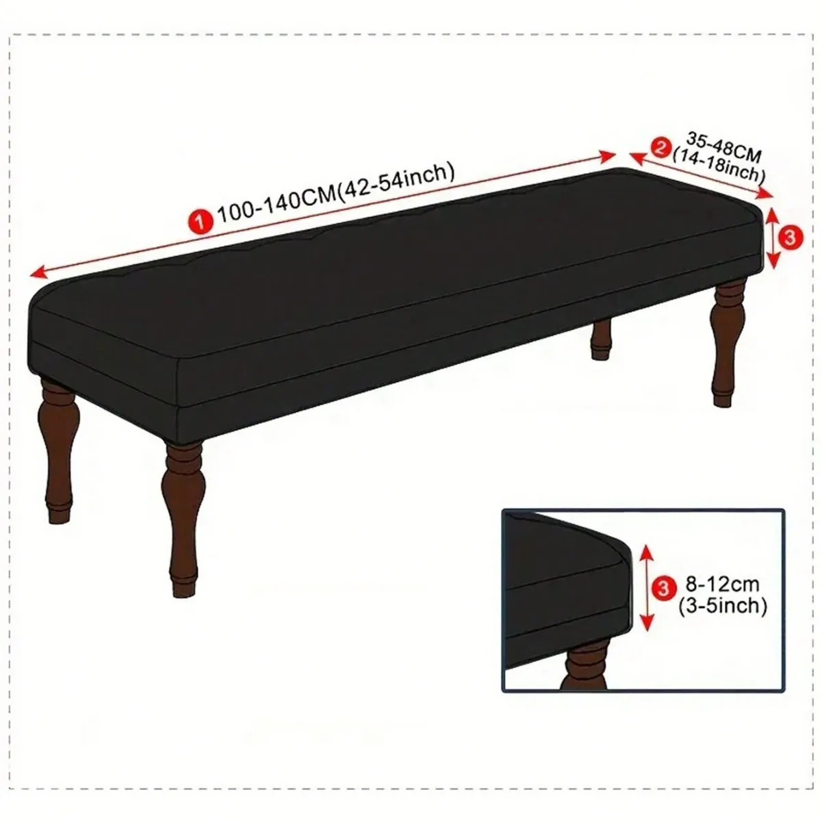 1pc Solid silver fox fur elastic dustproof bench cover with rope decoration and beautification 5
