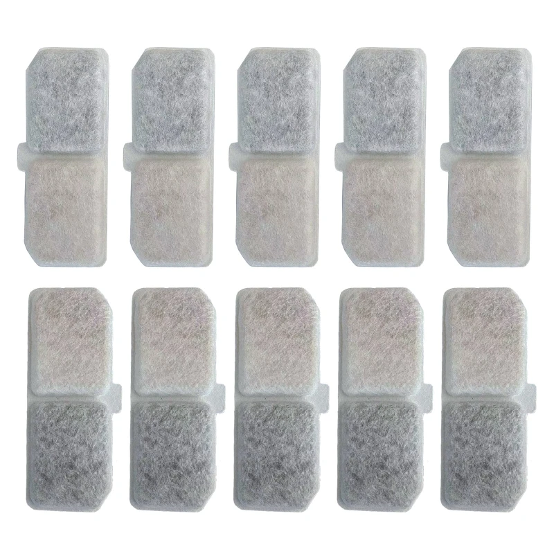 

10 Pcs Pet Water Fountain Filter Replacement for Most Pet Water Dispenser Gift