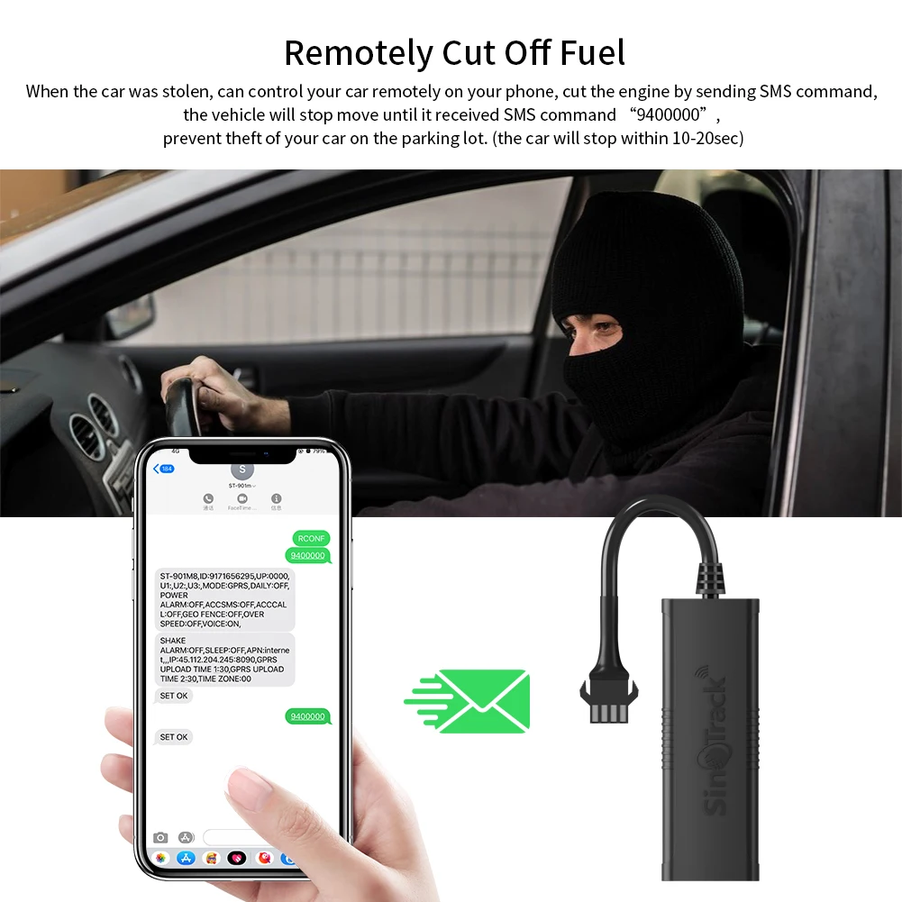 Mini GPS Tracker ST-901M Vehicle Tracking Device Car Motorcycle GSM Locator Remote Control Real Time Monitoring System APP gps tracker car tracker