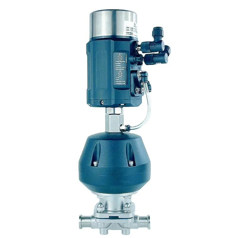 

Food Grade SS316L Plastic Solenoid Pneumatic Actuated Sanitary Diaphragm Operated Valve With Positioner