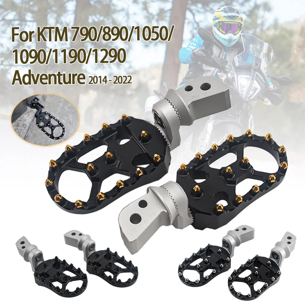 MotorcycleRearFootrestAdjustableExtendLoweringFootPegsRotatable