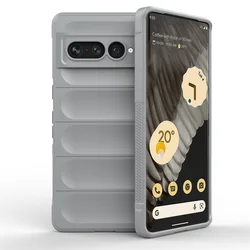 Multicolor Soft TPU Skin - Friendly Protective Phone Bumper Case - Pixel 6A (LightGray)