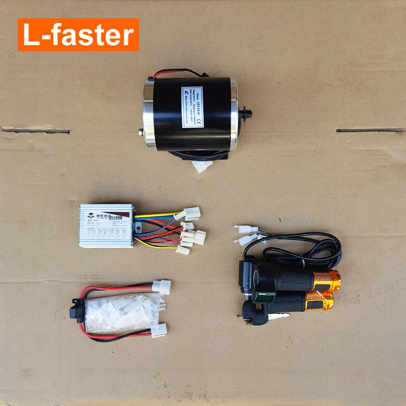 L-faster 24V36V 350W Motor Kit Electric Gokart Engine System With