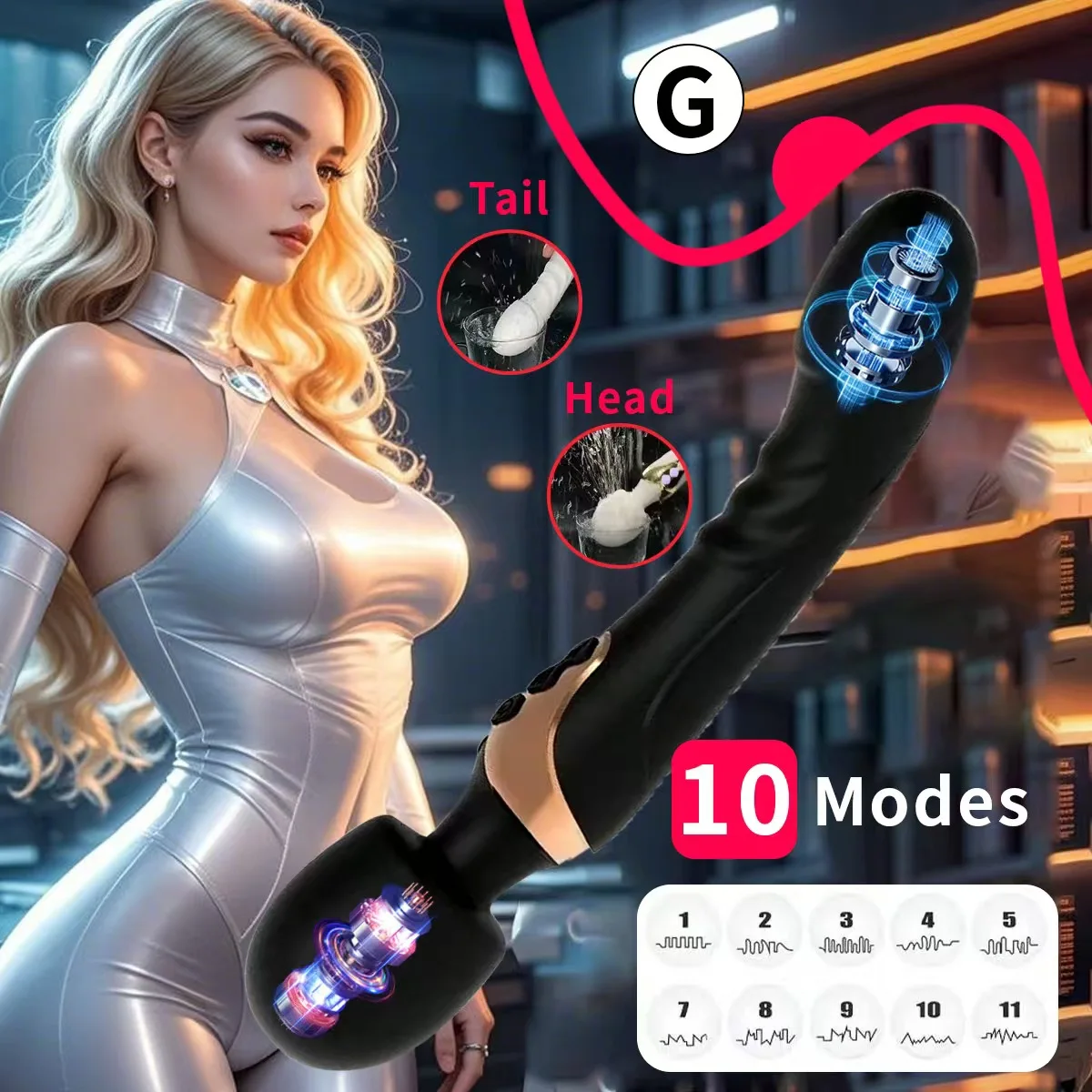 Vaginal Vibrators Dildos Dual Motor Silicone Av Magic Wand G-spot Sex Toy Powerful Massager For Women Clitoris Stimulator For Adults 18+