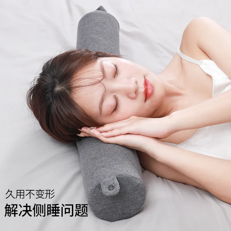 Travel Memory Foam Cylindrical Twist Pillow Can Be Bent At Will Memor Foam Pillow U-Shaped Pillow Portable Neck Support 5