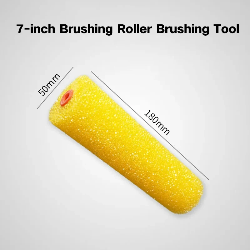 Imported 7-inch Brushing Roller Brush Latex Paint Embossed Texture Brushing Large, Medium, and Small Flower Art Coating Tool dechang 555 medium and high speed motor 12 24v power tool electric high speed high torque motor diy grinding and cutting