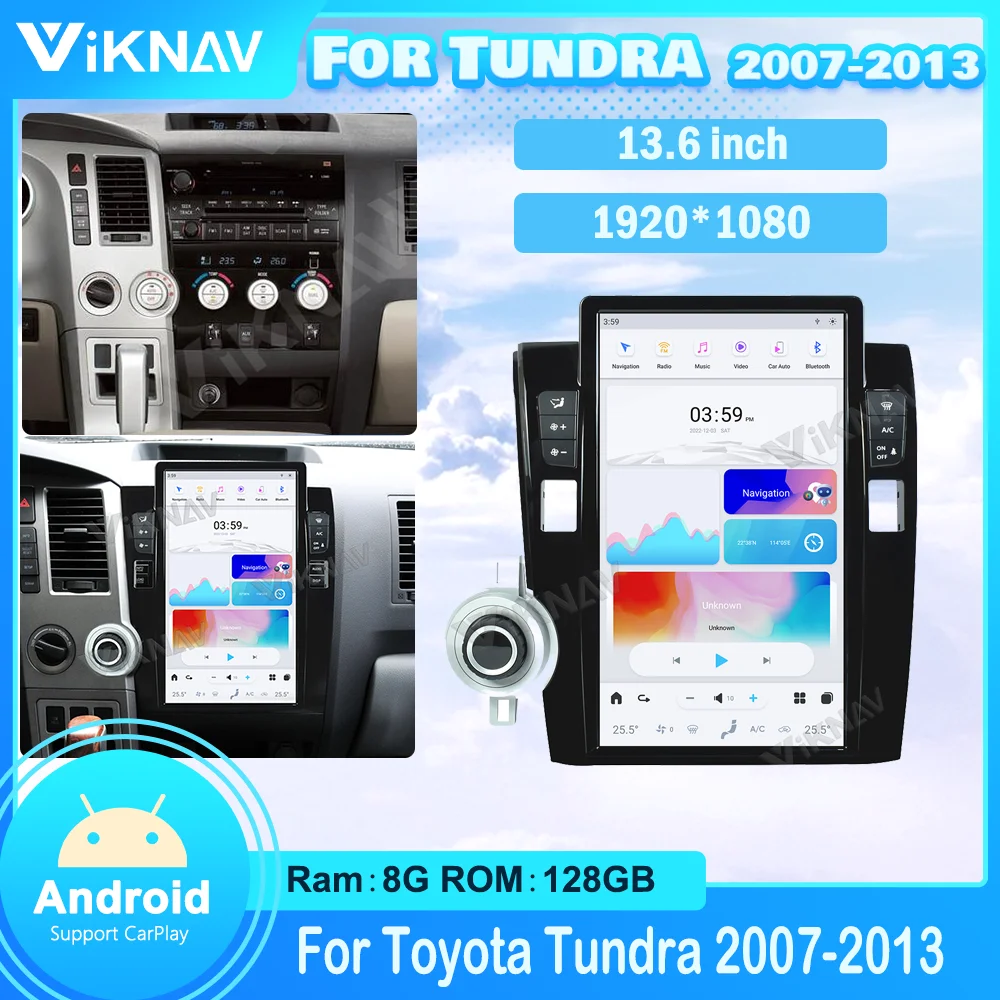 

Android 11 13.6 Inch Car Radio For Toyota Tundra 2007-2013 Car GPS Navigation Multimedia Stereo Player
