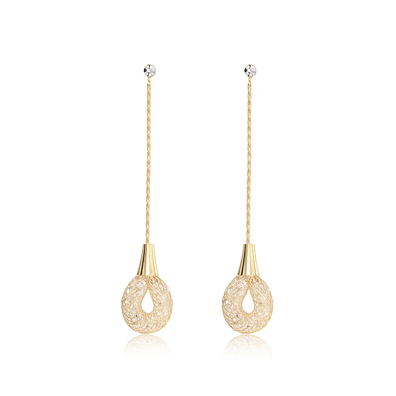 

Drop Earrings for Women Korean Style Long Tassel Ear Stud Stylish Personalized Elegant Ear Pendant Jewelry Accessories 2023 New