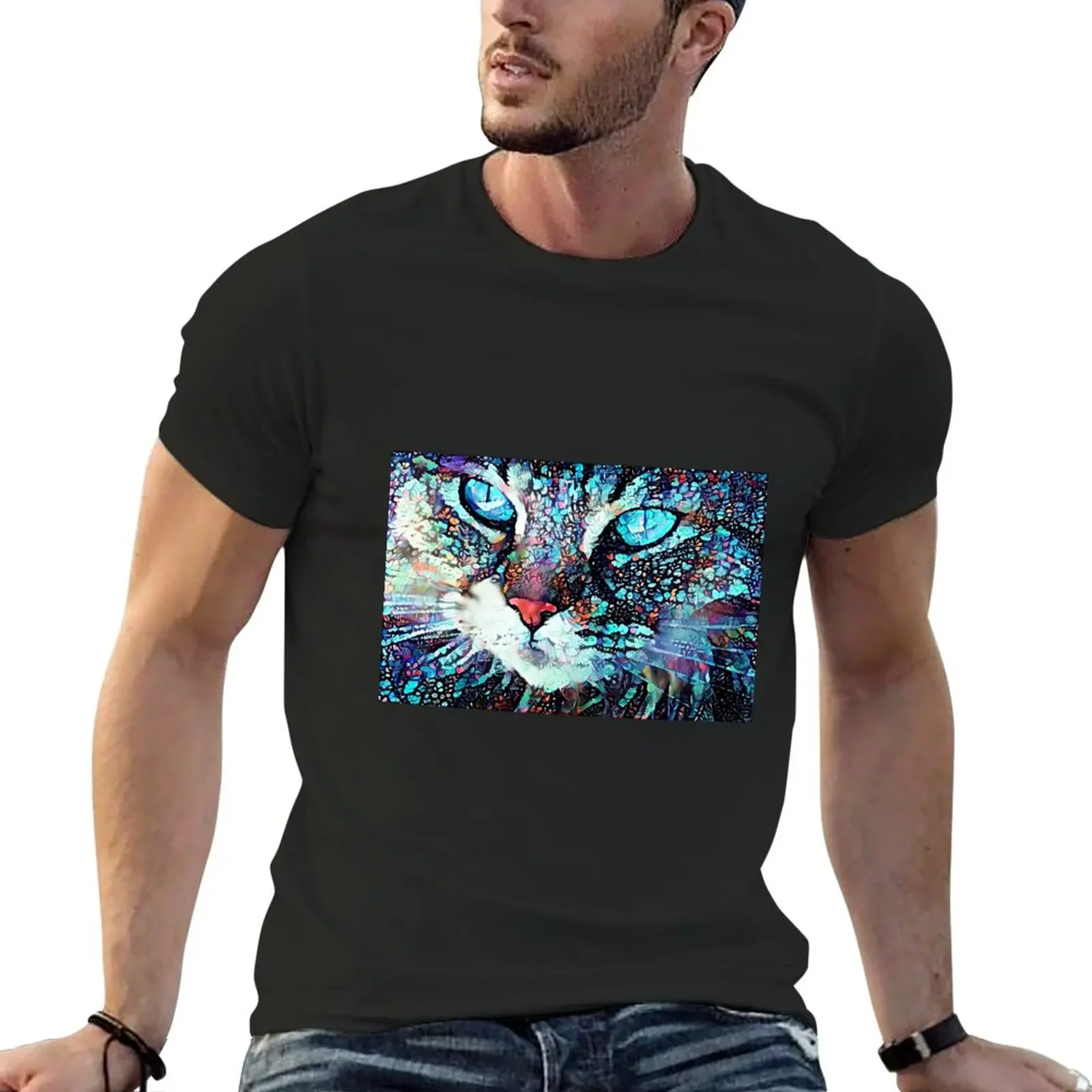 

A Cat Named Blue T-Shirt kawaii clothes boys animal print clothes for men